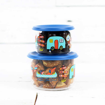 FINAL SALE Good Lunch Containers Small Happy Camper