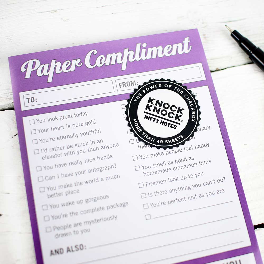 Nifty Note: Paper Compliments