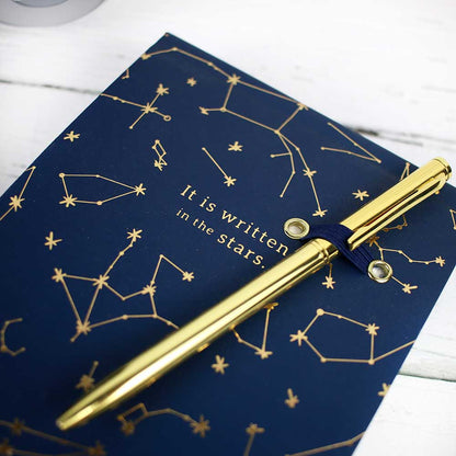 List Pad w/ Gold Pen - Constellations