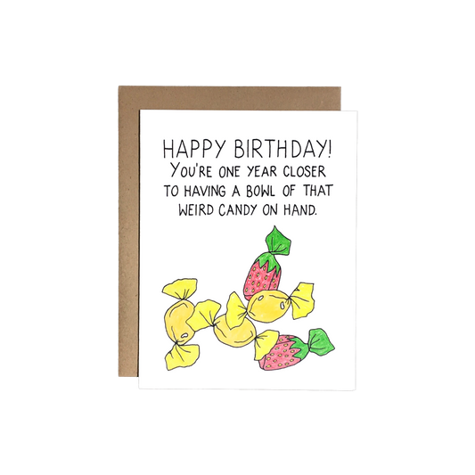 Birthday Weird Candy Card