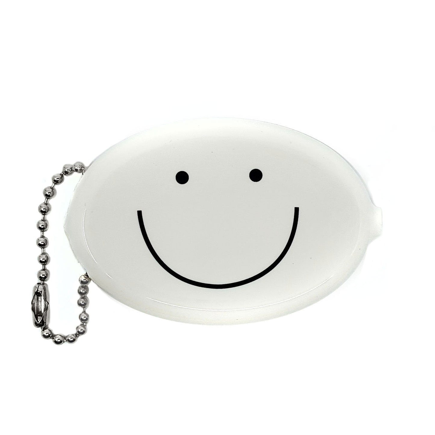 Coin Pouch - Happy Face (White)