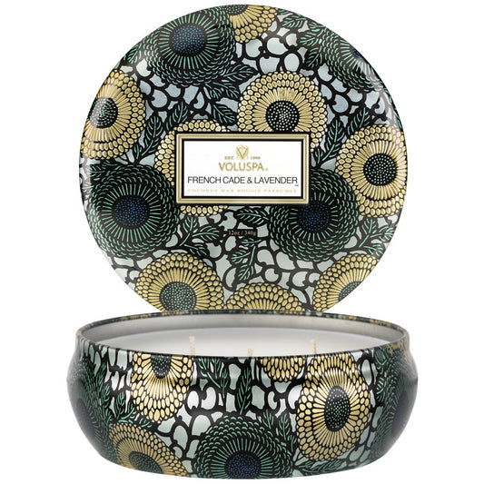 3 Wick Tin Candle - French Cade Lavender