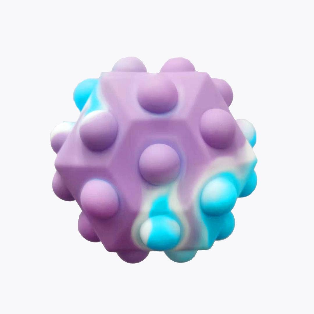 3D Decompression Sensory Air Ball - Purple/Blue Multi