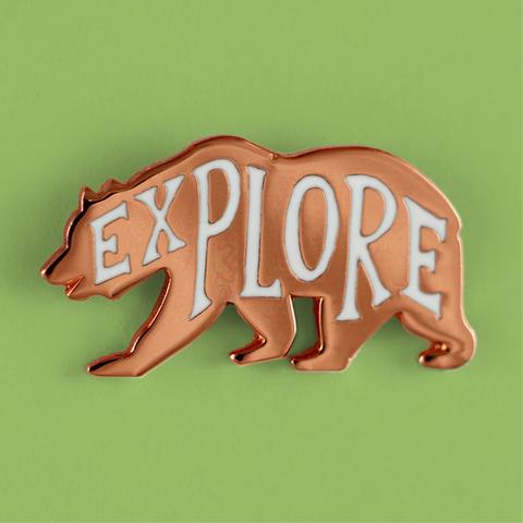 Explore Bear Enamel Pin