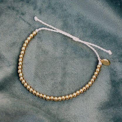 Metal Bead Gold Bracelet