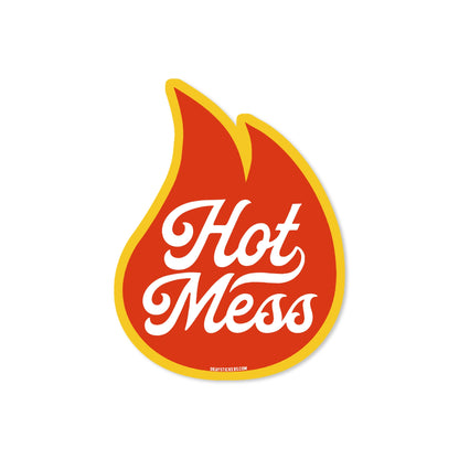 Hot Mess Flame Sticker