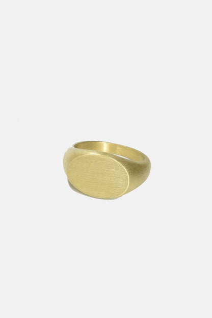 Oval Signet Ring - 10
