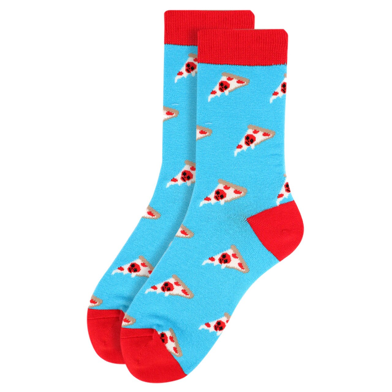 Men's Blue Pizza Socks