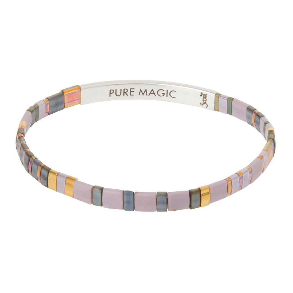 Good Karma Miyuki Bracelet | Pure Magic - Dusk/Silver