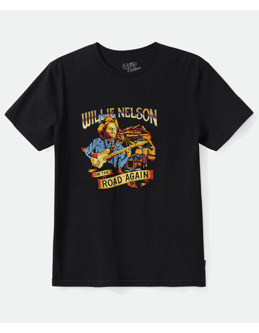 Willie Nelson Again Road S/S Tee - Black