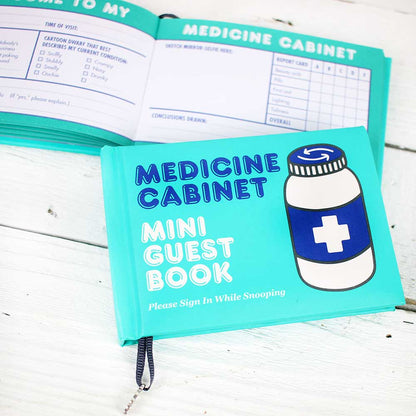 Knock Knock Mini Guest Book: Med Cabinet