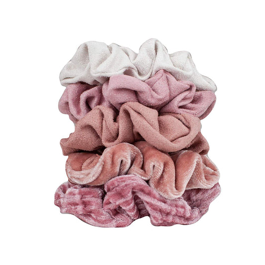Velvet Scrunchies - Blush/Mauve