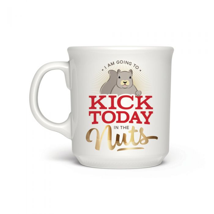 Kick Today In The Nuts Mug