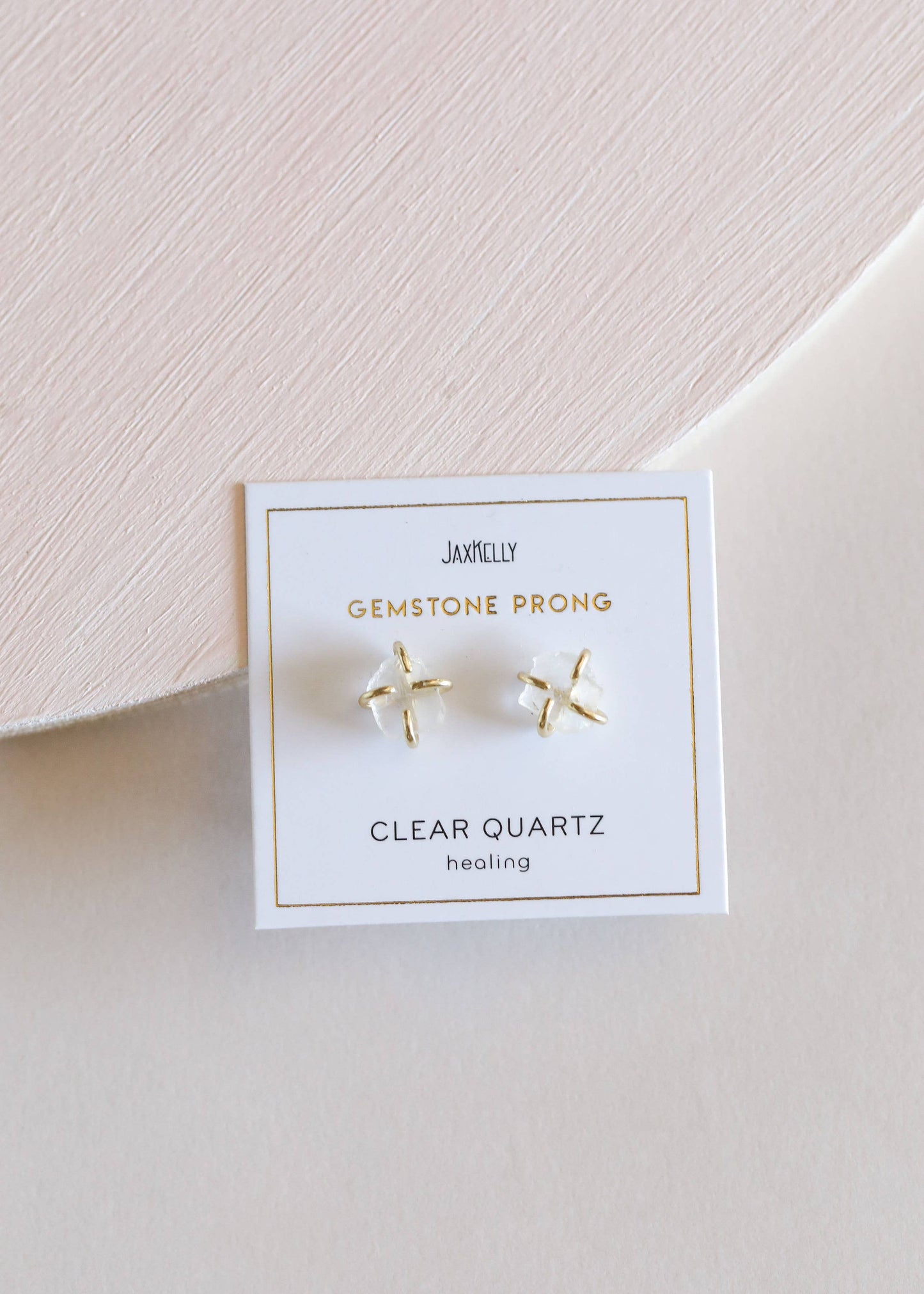 Clear Quartz Gemstone Prong