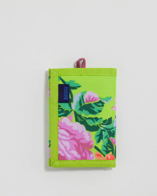 Nylon Wallet - Lime Rose