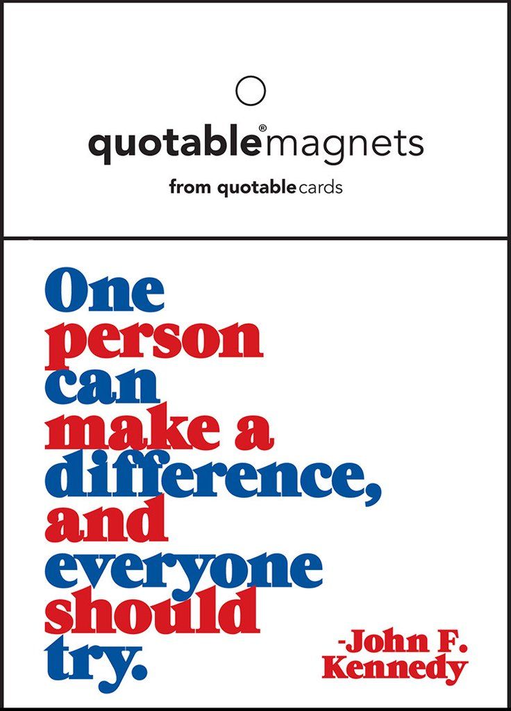 Magnet - JFK - One Person Can Make a Difference