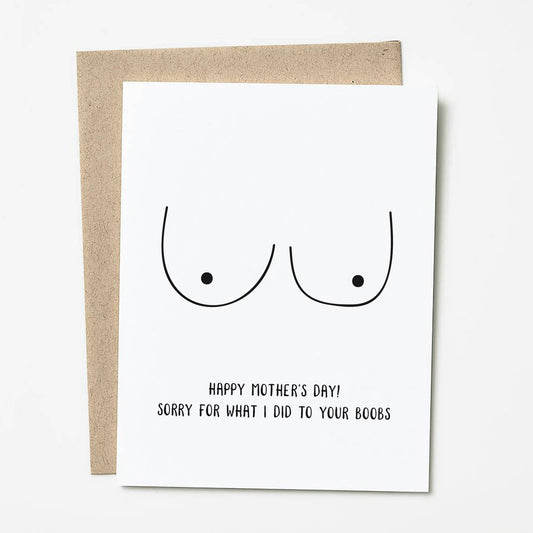 Boobs Mother's Day Card