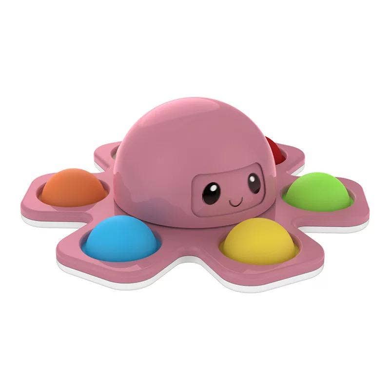 Octopus Shaped Simple Dimple Fidget Spinner - Pink