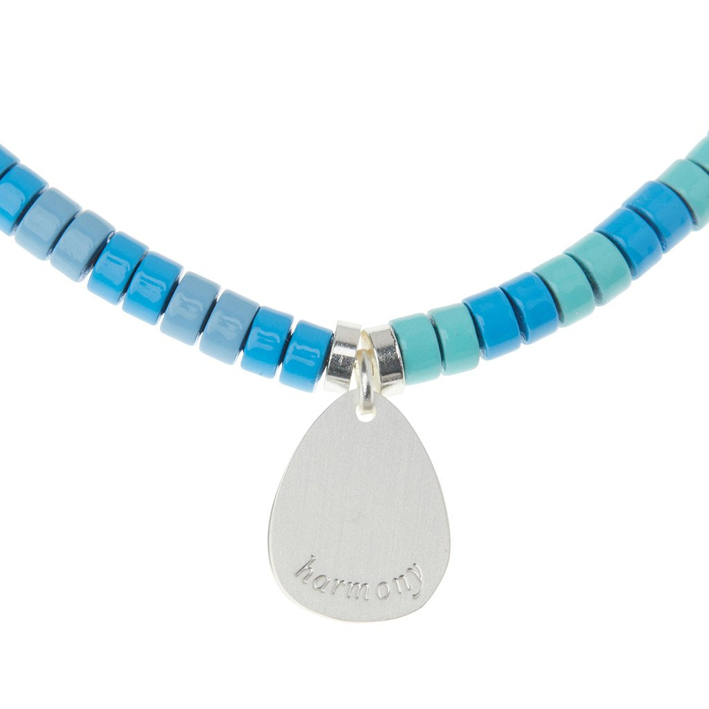 Stone Intention Charm Bracelet - Turquoise/Silver/Gold