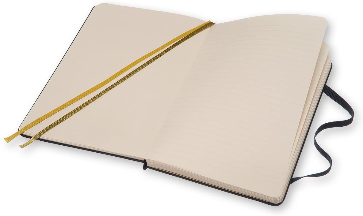 Two-Go Plain/Ruled Medium Notebook - Oriental Blue