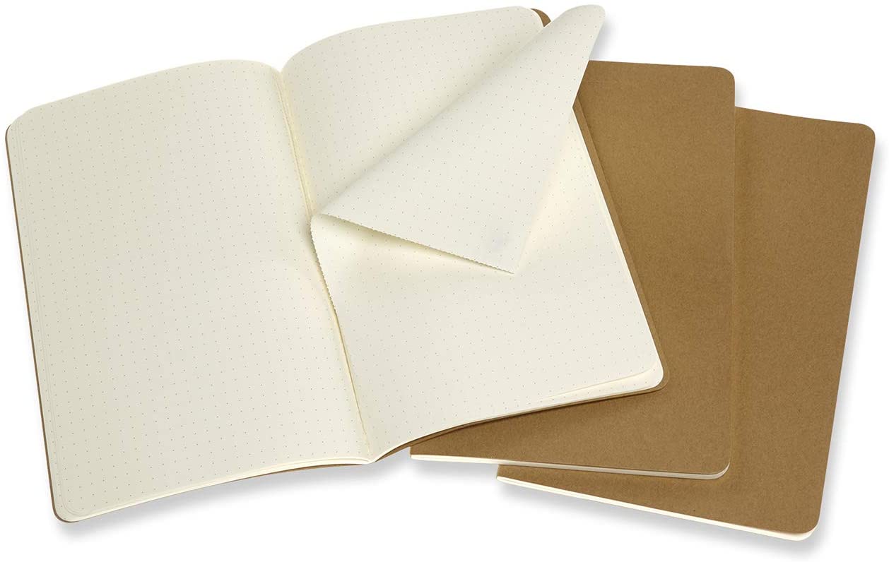 Cahier Large Dotted Journal - Kraft Brown