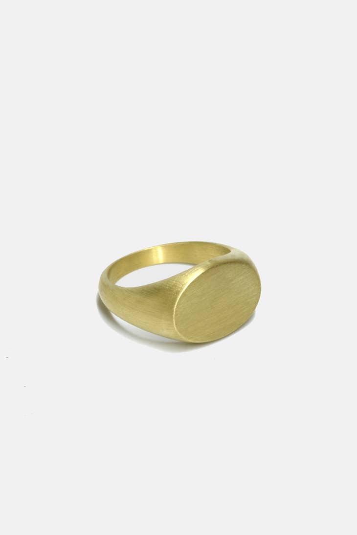 Oval Signet Ring - 9