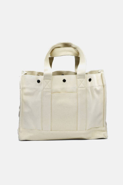Rugged Natural Canvas Twill Tote