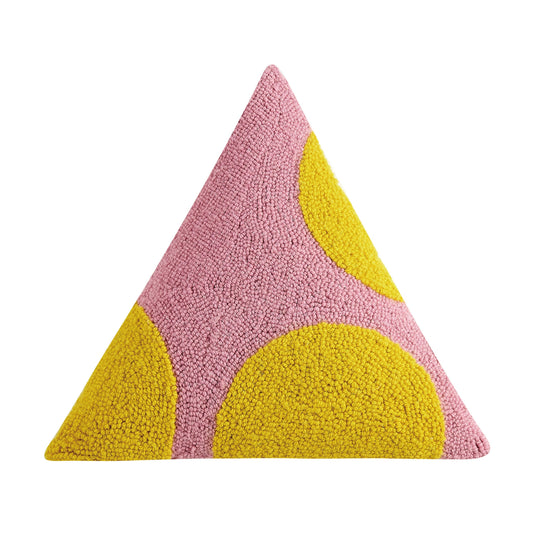 Warm Geometric Triangle Hook Pillow