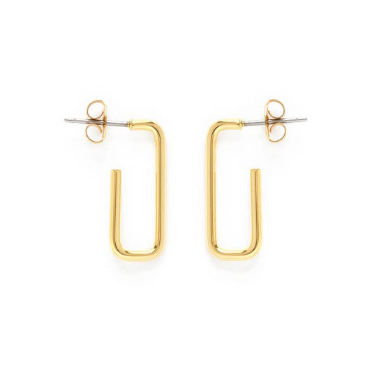 Paperclip Hoop Studs