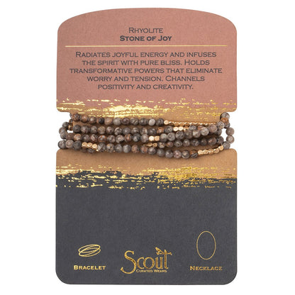 Rhyolite Stone of Joy Bracelet/Necklace