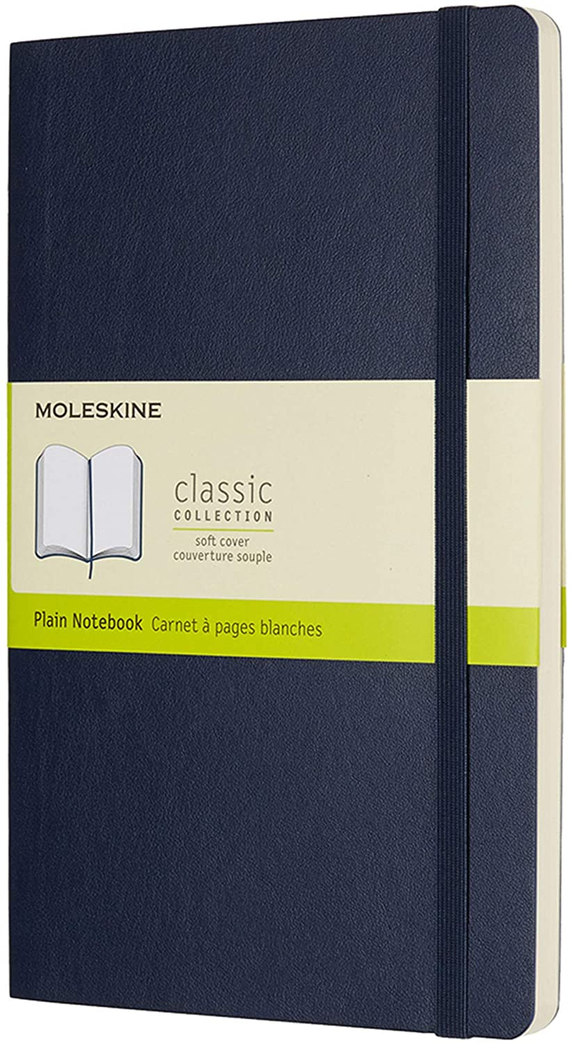 Classic Plain Large Notebook - Sapphire Blue