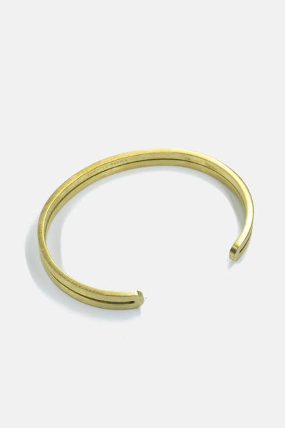 Dual Layers Brass Bracelet