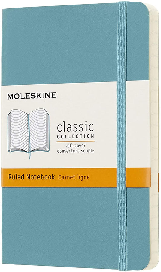 Classic Pocket Ruled Soft Cover Journal - Reef Blue