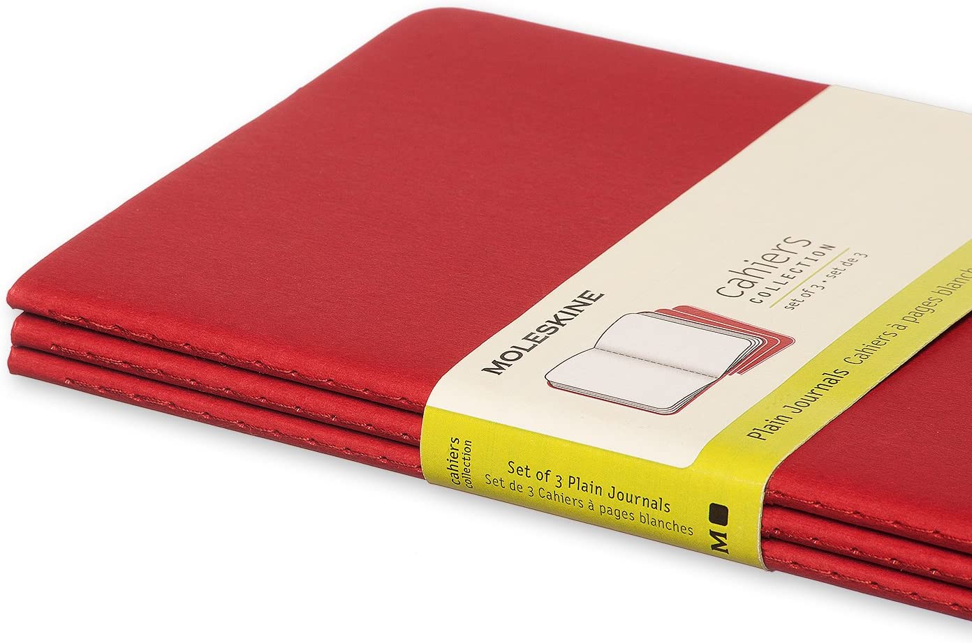 Cahier Large Plain Journal - Cranberry Red