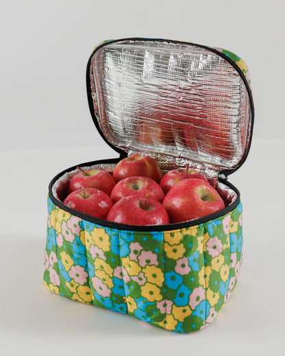 Puffy Lunch Bag - Flowerbed