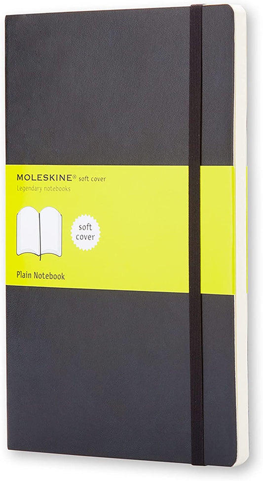 Classic Large Plain Soft Cover Journal - Black