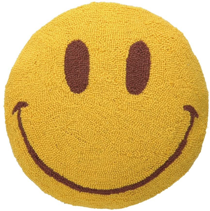 Smile Face Round Pillow 16"