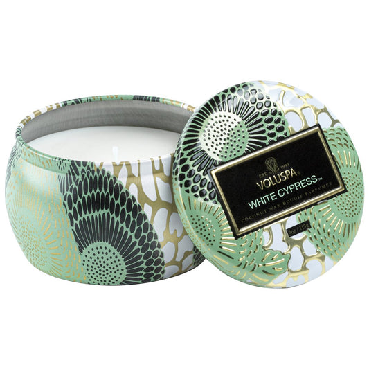 Petite Decorative Candle - White Cypress