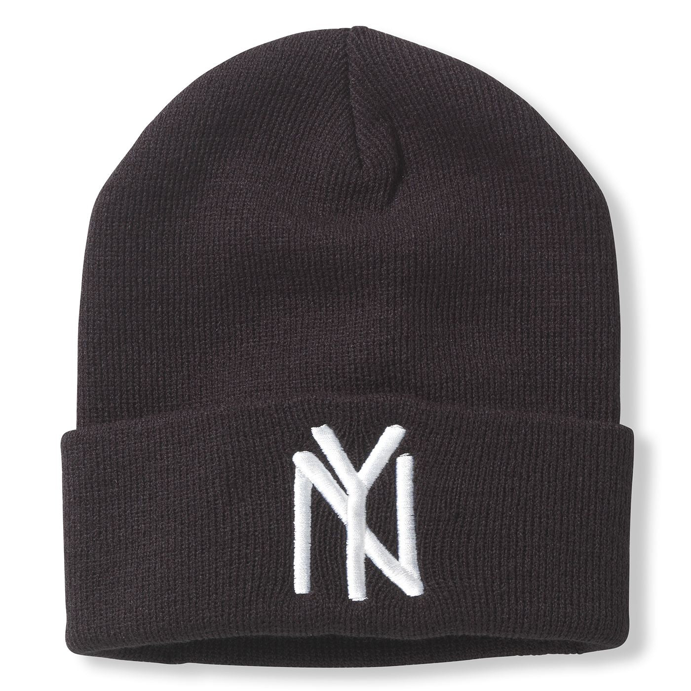 NY Black Yankees Cuffed Knit Beanie