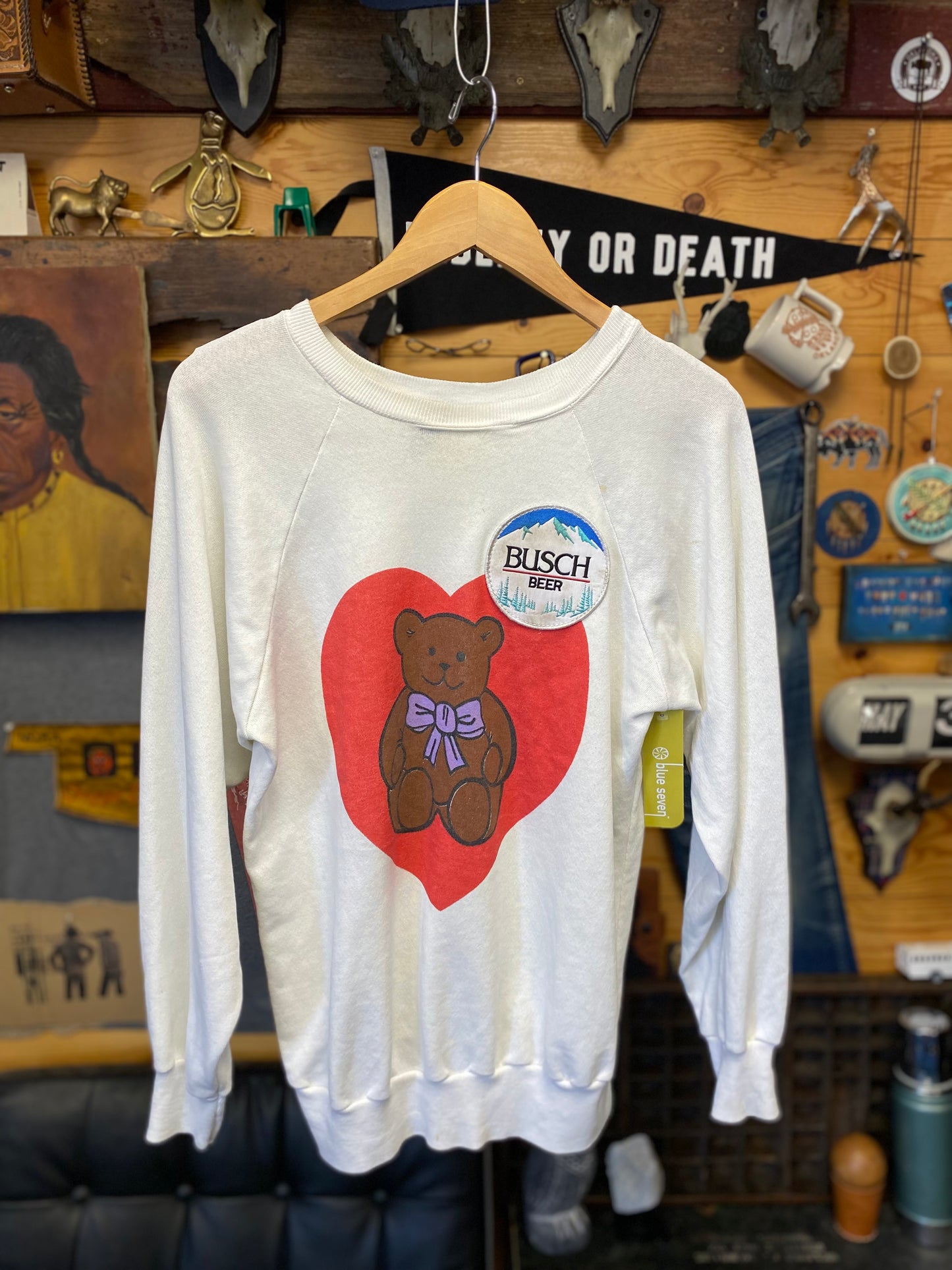 Vintage Busch Beer Bear Sweatshirt