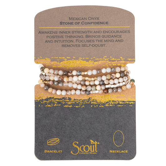 Mexican Onyx Stone of Confidence Bracelet/Necklace