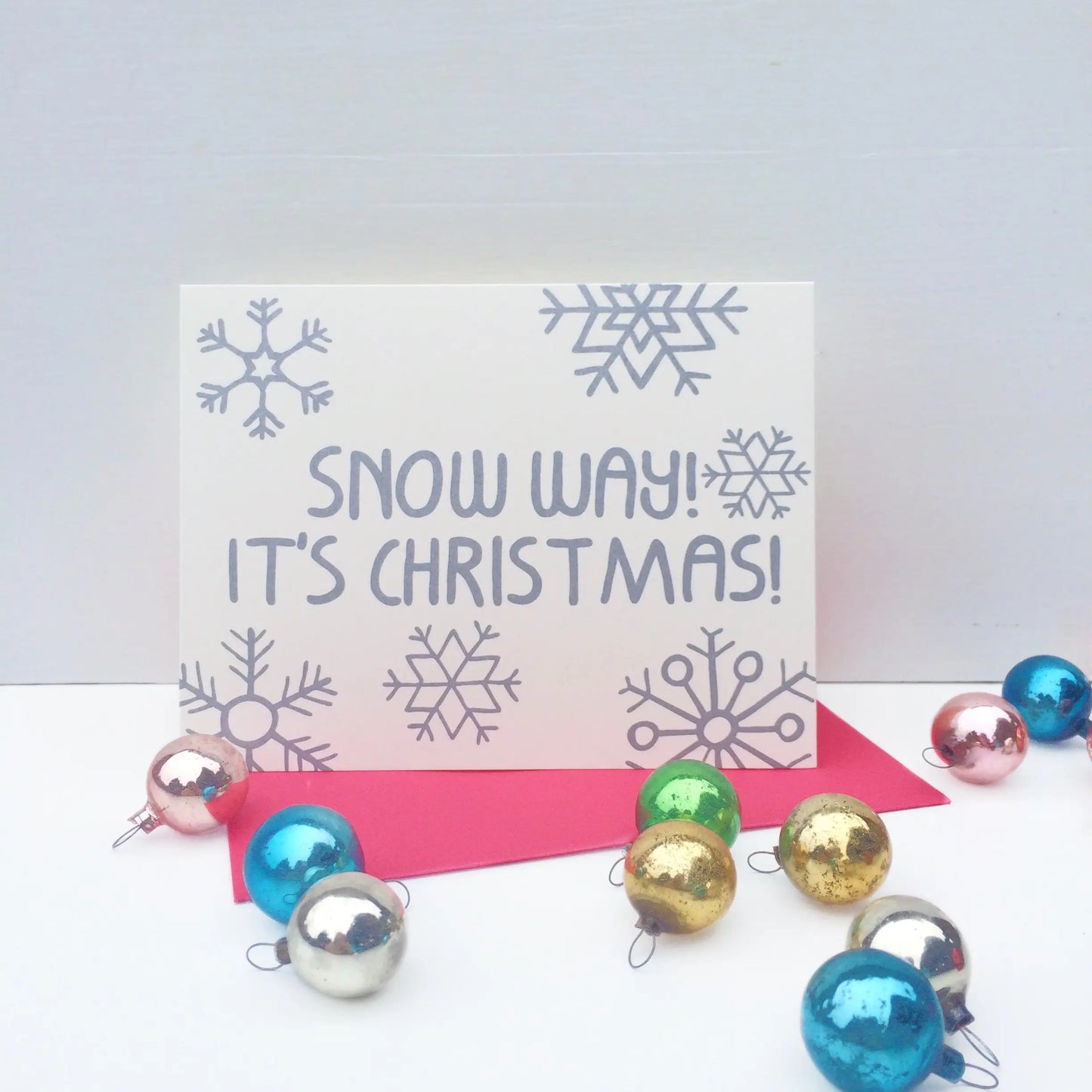Christmas Snow Way Card