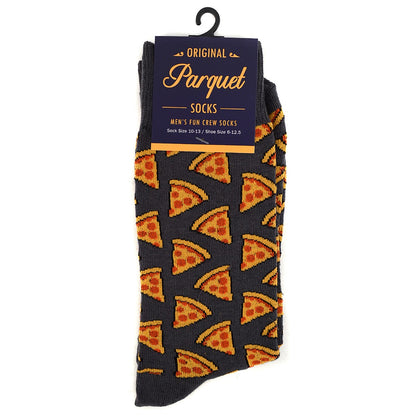 Men's Grey Pizza Socks