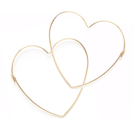 Big Heart Hoop Earrings