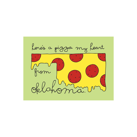Postcard Pizza My Heart