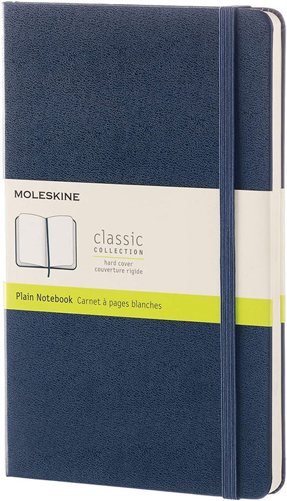 Classic Large Plain Hard Cover Journal - Sapphire Blue