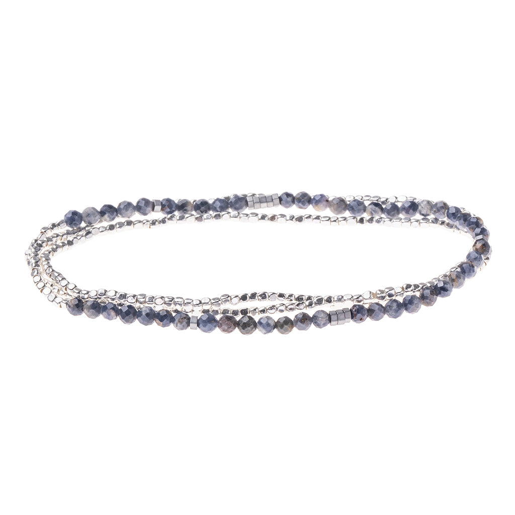 Delicate Stone Iolite & Sunstone Stone of Synergy Bracelet/Necklace