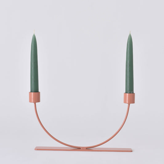 U Candleholder - Desert Rose