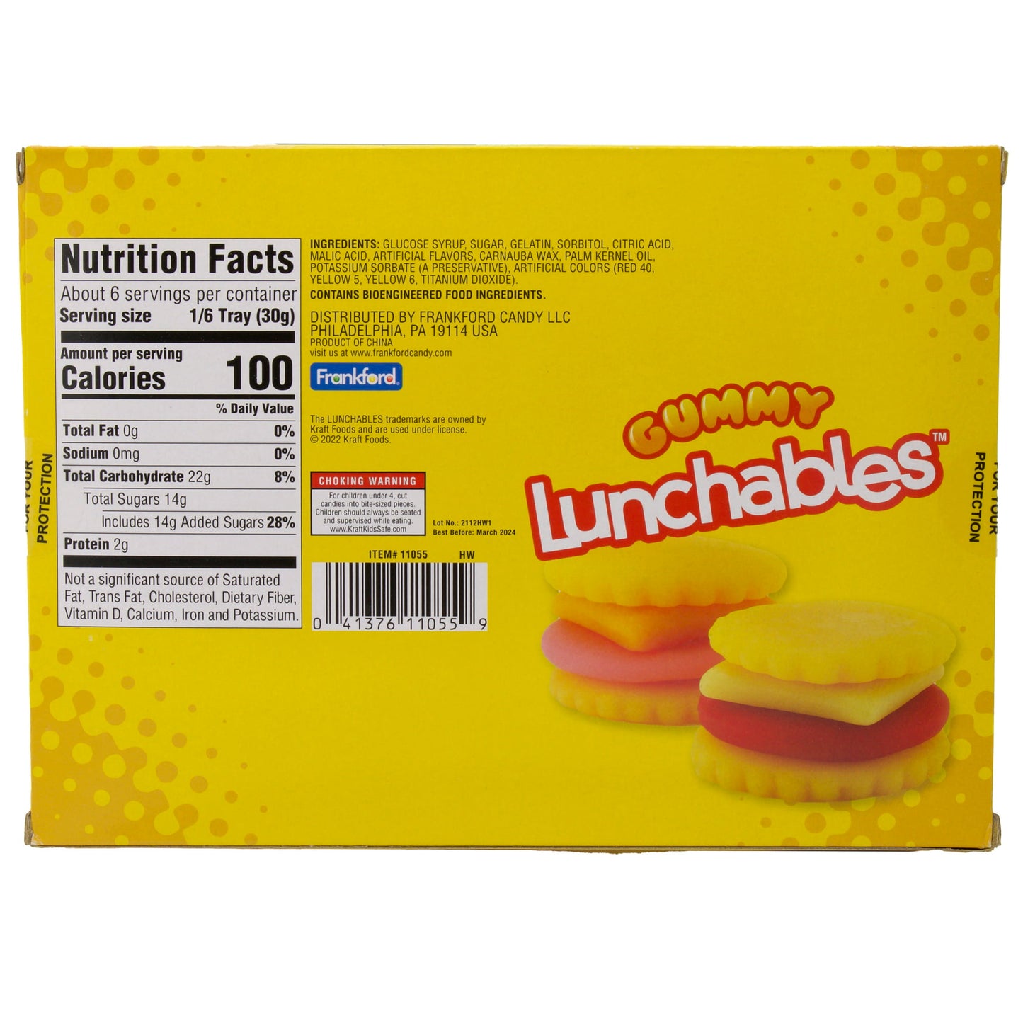 Gummy Lunchables Cracker Stacker Box