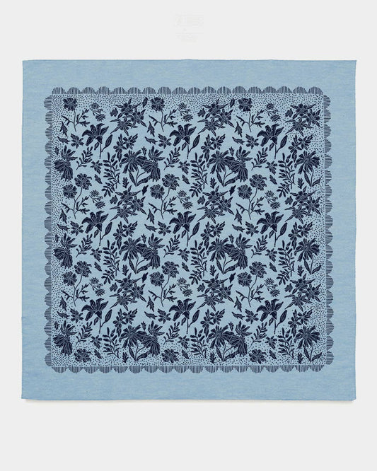 Oklahoma Wildflower Bandana - Chambray